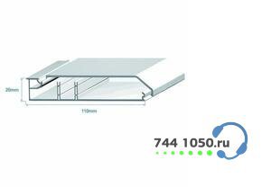 Кабельный плинтус 110х20 с 2-мя перегородками Efapel 10100 CBR (метр)