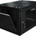 Шкаф настенный 19" 12U 600х600х635 GYDERS GDR-126035B, стеклянная дверь черный
