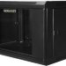 Шкаф настенный 19" 9U 600х600х501 GYDERS GDR-96060B, стеклянная дверь черный