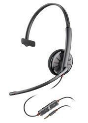 Plantronics BlackWire C215 — проводная гарнитура для компьютера и мобильных устройств (моно, TRS 3,5) PL-C215