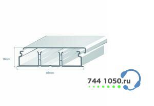 Миниканал 60х16 с 2-мя перегородками (метр) Efapel 10070 CBR