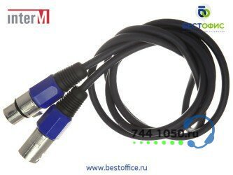 Микрофонный кабель INTER-M XLR M- XLR P (1,5М)